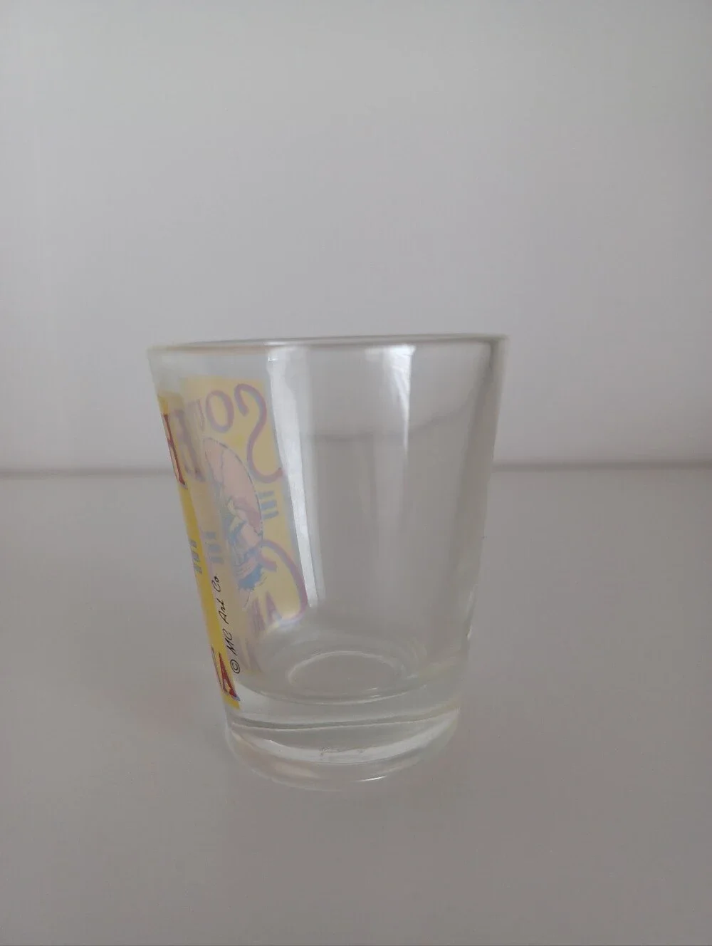 South Carolina Ship Travel Clear Shot Glass Barware Drinkware Collectible